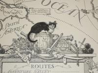 McDermot and his earring, detail from Captain Kidd's Cat endpapers